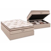 Cama Box Baú CRC Casal+Colchão Molas Pró Vida Ortobom 138