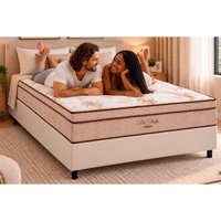 Cama Box CRC Solt+Colchão Molas Ensacadas Pró Vida Ortobom