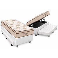 Cama Baú c/Aux CRC Solteiro+Colchão Molas Pró Vida Ortobom
