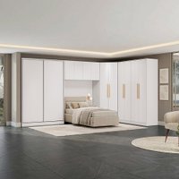 Quarto Modulado Kappesberg Adapt Branco 5 Peças  418cm x 263cm