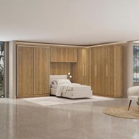 Quarto Modulado Kappesberg Adapt Nogueira 5 Peças  418cm x 263cm