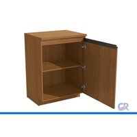 Armário Escritório Balcão Liga 1 Pta 65cm Canela Kappesberg