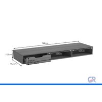 Rack Bancada p/ TV 60 Pol Liga 160cm Canela Kappesberg