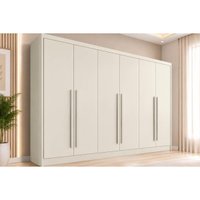 Guarda Roupa 6 Portas 6Portas 4Gavetas Alba Europa Off White