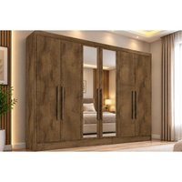 Guarda Roupa 6 Portas 2 Esp 4 Gav Oslo Europa Braúna