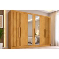 Guarda Roupa 6 Portas 6Ptas 2Rip 2Esp 6Gv Potente Europa Peroba