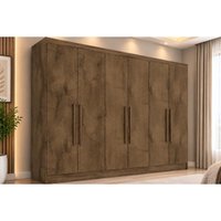 Guarda Roupa 6 Portas 6Portas 4Gavetas Oslo Europa Braúna