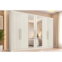 Guarda Roupa 6 Portas 6Ptas 2Rip 2Esp 6Gv Potente Europa OffWh