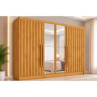 Guarda Roupa 4 Portas 4 Pts Rip 2 Esp 3Gv Potente Europa Peroba