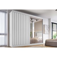 Guarda Roupa Solteiro 2Ptas 1Rip 1Esp 4Gv Atlanta Branco Europa
