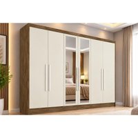 Guarda Roupa Solteiro 6 Portas 2 Esp 4 Gav Oslo Brauna Europa