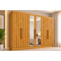 Guarda Roupa 6 Portas 6Ptas 4Rip 2Esp 6Gv Potente Europa Peroba