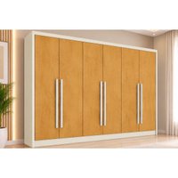 Guarda Roupa 6 Portas 6 Gav Valencia Europa Off/Peroba
