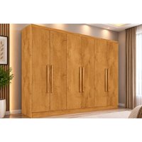 Guarda Roupa 6 Portas 6 Gavetas Oslo Europa Peroba