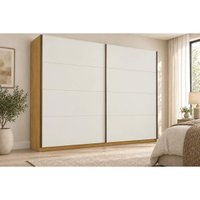 Guarda Roupas 2 Portas de Correr 2 Ptas 6 Gav Hanover Europa Peroba/Off