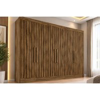 Guarda Roupa 6 Portas 6 Ptas Rip 6 Gvs Potente Europa Brauna
