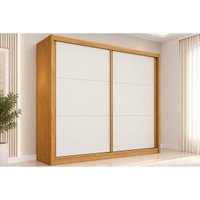 Guarda Roupas 2 Portas de Correr 2Portas 3Gavetas Mali Europa Peroba/OffWh
