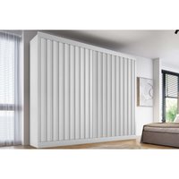 Guarda Roupas 2 Portas de Correr 4 Gavs Atlanta Europa Branco