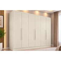 Guarda Roupa 6 Portas 6 Gavetas Oslo Europa Off White