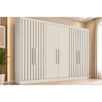 Guarda Roupa 6 Portas 6 Ptas 4Rip 6Gvs Potente Europa Off White