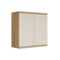 Armário Cozinha Aéreo Bless 2Portas 80cm Jequitiba/Off Linea