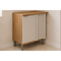 Módulo Cozinha Planejada Balcão Bless Canto 1 Porta 93cm Jequitiba/Off Linea