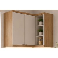 Armário Cozinha Aéreo Canto Bless 2 Ptas Jequitiba/Off Linea