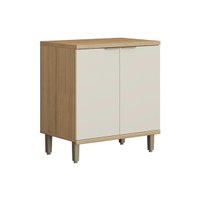 Balcão Cozinha Modulado Bless 2 Portas 80cm Jequitiba/Off White Linea