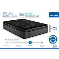Colchão King Ortopédico Ortobom Confort Black 193x203x30