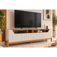 Rack Bancada p/ TV 70 Pol Moema 185cm Of/Nature Permóbili