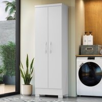 Armário de Lavanderia Multiuso com 2 Portas 60,4cm Multimóveis CR30065 Branco
