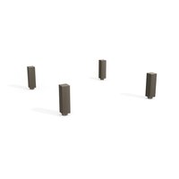 Conjunto 4 Pés Champagne Para Balcão De Cozinha