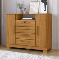 Cômoda com 2 Portas 4 Gavetas e Chave 120,5cm Multimóveis CR35668 Madeirado