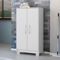 Armário de Lavanderia Multiuso com 2 Portas 60,5cm Multimóveis CR30066 Branco