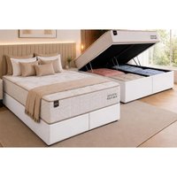 Cama Box Baú CRC Queen +Colchão Molas Ensacadas Boutique Ortobom 158