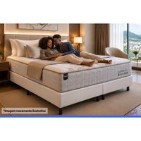 Cama Box CRC Casal +Colchão Molas Master Pocket Hotel Boutique Ortobom 138