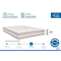 Cama Box CRC Solt +Colchão Molas Master Pocket Bergamo Orthoflex 88x188