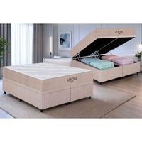 Cama Box Baú CRC Queen +Colchão D33 D45 Genova Orthoflex 158x198