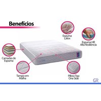 Colchão Solteiro Espuma Herval Látex D70 HR35 Feel Core 88x188x27