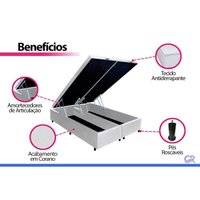 Cama Box Baú CRC Casal +Colchão Molas Ensacadas Boutique Ortobom 138