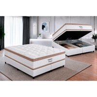 Cama Box Baú CRC King+Colchão Anatômico Sofhistic Orthoflex