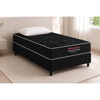 Cama Box Baú CRC Solt +Colchão Molas Master Pocket Opening Orthoflex 88