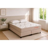 Cama Box CRC King +Colchão Molas Master Pocket Orvieto Orthoflex 193x203