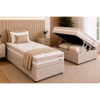 Cama Box Baú CRC Solt +Colchão Molas Master Pocket Bergamo Orthoflex 88