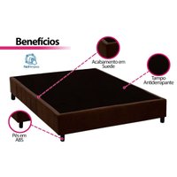 Cama Box CRC Solteiro +Colchão Molas Master Pocket Libertá Inovaflex 88
