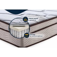 Cama Box Baú CRC Solteiro+Colchão Molas Master Pocket Pró Vida Ortobom 88