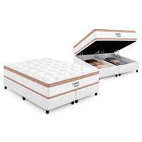 Cama Box Baú CRC King+Colchão D33 Sofhistic Orthoflex