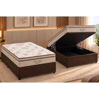 Cama Box Baú CRC Casal+Colchão Molas Ensacadas Pró Vida Ortobom 138