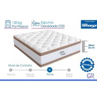 Colchão Casal Espuma Anatômico Orthoflex D33 Ortopédico Sofhistic 138