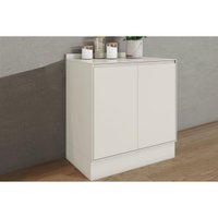 Balcão Cozinha Modulado Fineze 2 Portas c/Tampo 80cm Areia Henn